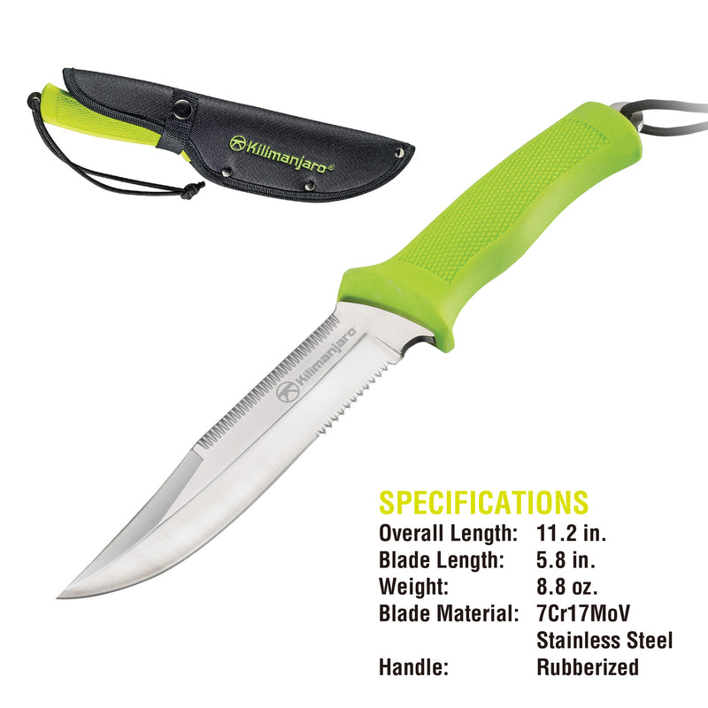 Talbot 11 in. Hunting Knife with Semi-Serrated Blade