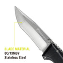 Allatro 8 in. Folding Knife - Spring Assist - Polished Blade