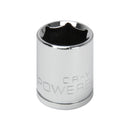 3/8 in. Dr. Sockets - Metric Shallow - 6 Pt.