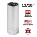 3/8 in. Dr. Sockets - SAE Deep - 12 Pt.