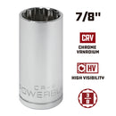 3/8 in. Dr. Sockets - SAE Deep - 12 Pt.