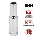 3/8 in. Dr. Sockets - Metric Deep -  12 Pt.