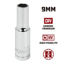 3/8 in. Dr. Sockets - Metric Deep -  12 Pt.