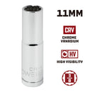 3/8 in. Dr. Sockets - Metric Deep -  12 Pt.