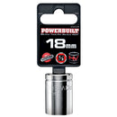 1/2 in. Dr. Sockets - Metric Shallow -  6 Pt.