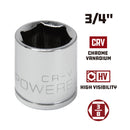 Powerbuilt 3/8 in. Drive x 3/4 in. 6 Point SAE Socket - 940531