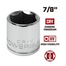 Powerbuilt 3/8 in. Drive x 7/8 in. 6 Point SAE Socket - 940533