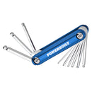 Folding SAE Hex Key Wrench Set