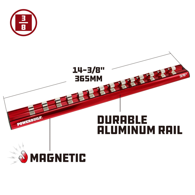 3/8 in. Dr. Magnetic Socket Rail