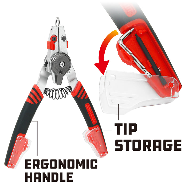 Combination Switch Internal/External Snap Ring Pliers