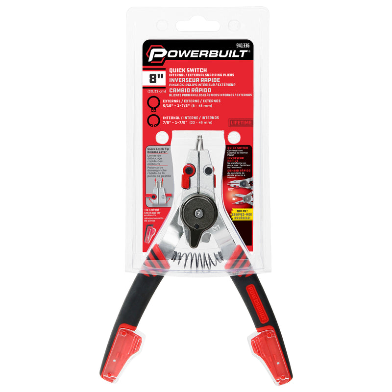 Combination Switch Internal/External Snap Ring Pliers