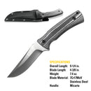9 in. Drop-Point Fixed Blade Knife