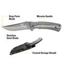 9 in. Drop-Point Fixed Blade Knife