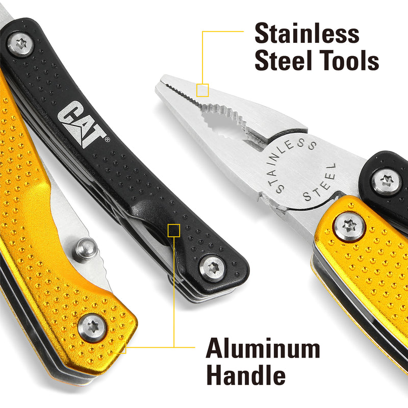 8-in-1 Multi-Pliers, Black and Yellow Handle, Multi-Function Tool