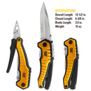 9-in-1 XL Multi Tool with Full Size Knife Blade and Pliers