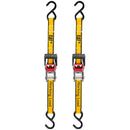 2 Piece 12 Ft. Heavy Duty Ratcheting Tie Down Straps - 500 Lb.