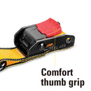 2 Pc. 8 Ft. 500 lb Cam Buckle Tie-Down Straps w/ 2 Pc. Soft Loops