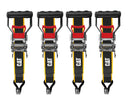 Cat 4 Piece 1-1/2 Inch x 16 Feet Ratchet Tie Down Set with Black Strap (1100/3300) - 980676E