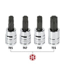 4 Piece 3/8 in. Dr. Torx Bit Socket Set