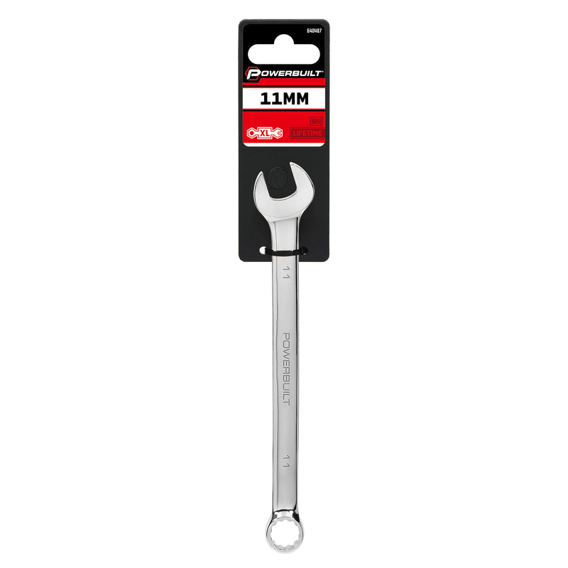 Powerbuilt 11 MM Fully Polished Long Pattern Metric Combination Wrench - 640487