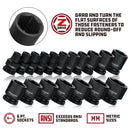 Powerbuilt 1/2 Inch Drive x 17 MM 6 Point Deep Impact Socket - 647186