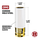 1/2 in. Dr. Thin Wall Lug Nut Sockets - SAE