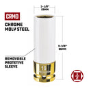 Powerbuilt 3 Piece 1/2 Inch Drive Metric 6 Point Color Wheel Socket Set - 940846