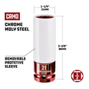 1/2 in. Dr. Thin Wall Lug Nut Sockets - Metric