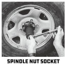5 Piece Spindle Nut Socket Kit