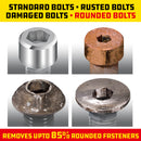 8 Piece Zeon SAE Hex Bit Socket Set for Damaged Bolts